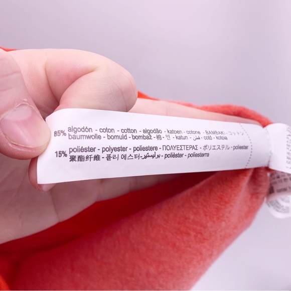 Zara Say It With Fashion Red Cropped Hoodie Size Small - Picture 7 of 7